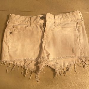 womens express white shorts